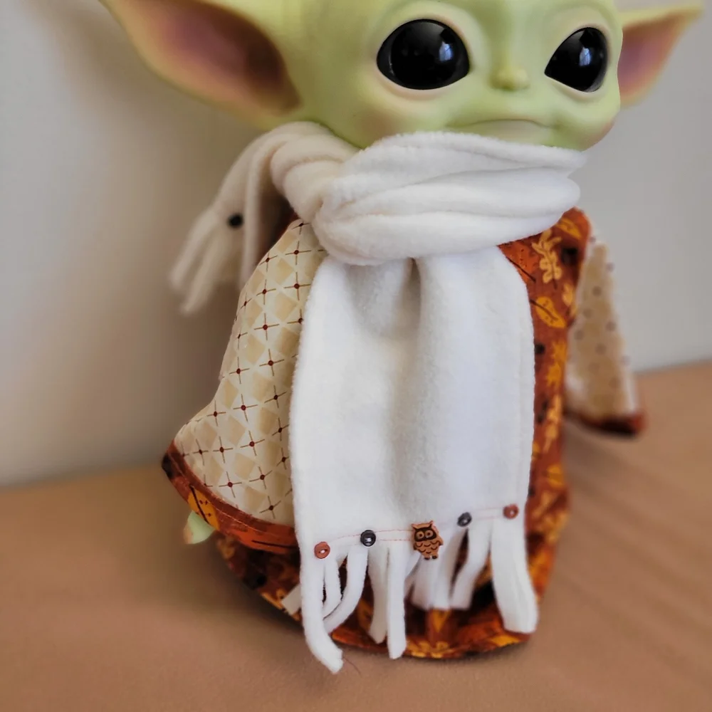 Autumn Owl 2pc Fall Leaves Outfit/Scarf set‎ for 11